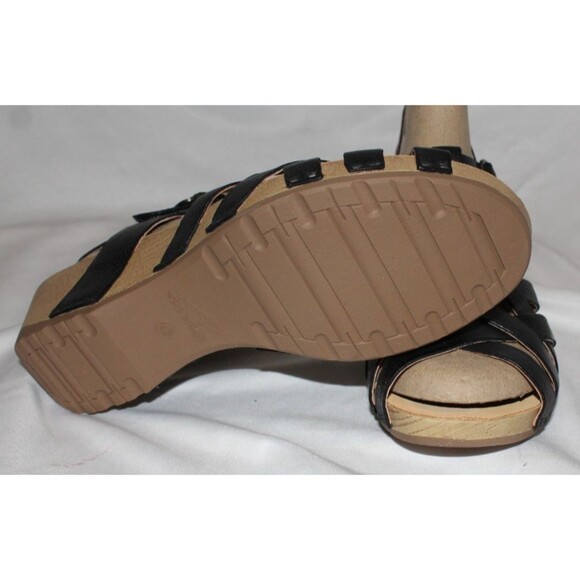 Dansko Tinley Women's Leather Sandals Shoes EU 42 US 11.5-12 BLACK NIB - Picture 6 of 7